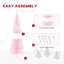 5/6/7Ft Artificial Slim Pencil Christmas Tree With 390 Realistic Branch Tips And Plastic Stand-1773124225