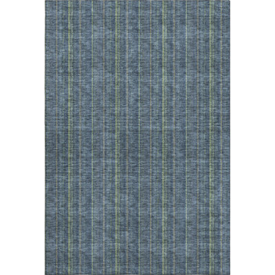 Premium Machine Washable Prisco Blue Rug