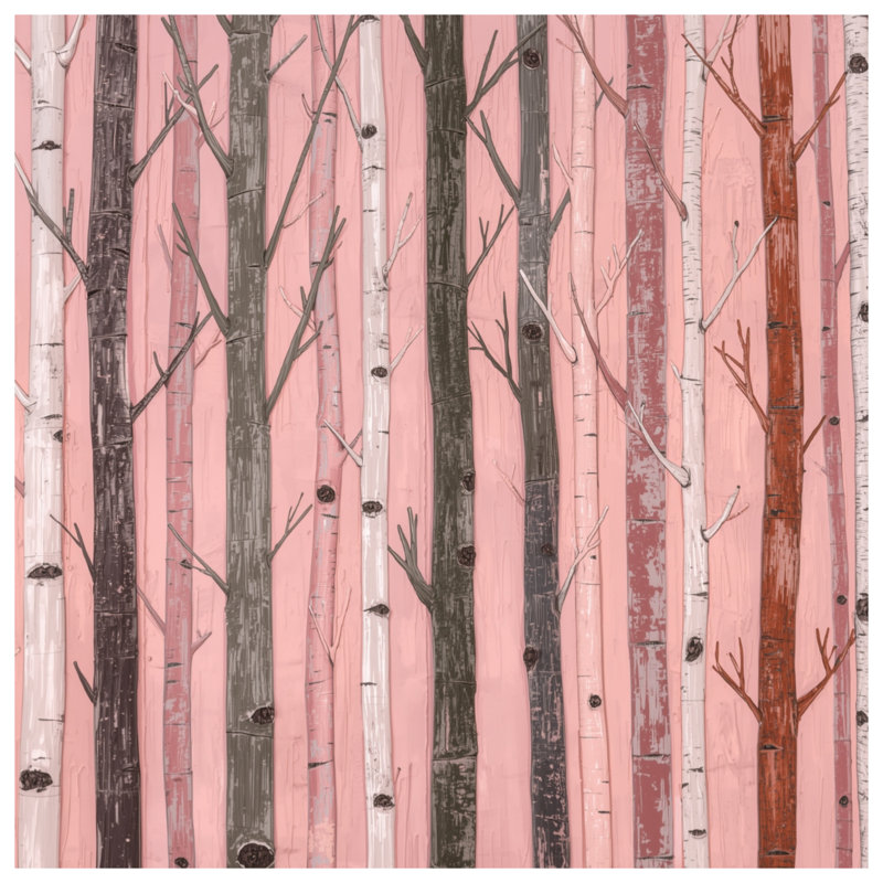 Tapis de bain Tall Birch Trees, L 24 po x L 17 po