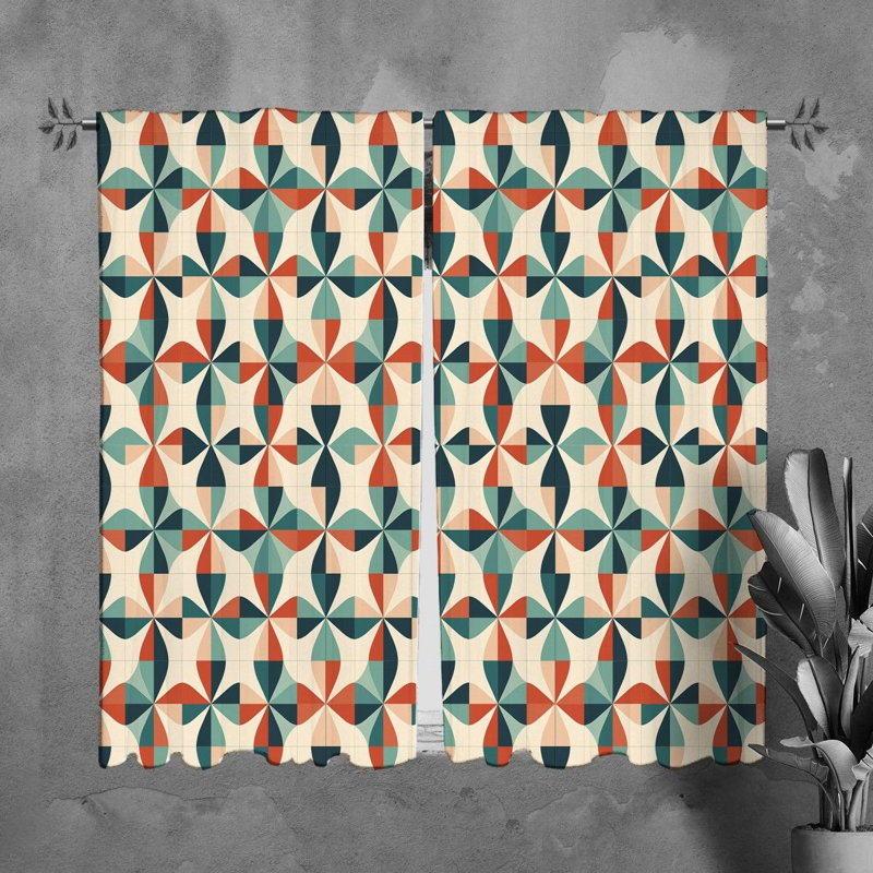 Trajuan Polyester Room Darkening Curtain Pair, L 20 po x L 82 po