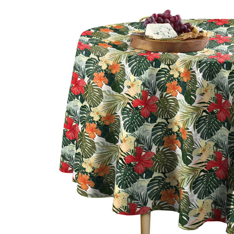 Albus Garden Round Tablecloth, 90" x 90"