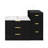 24Inch Wall Mounted Floating Cabinet W/Double Drawer, Floating Rectangular Vanity Small Bathroom Sink With Single Faucet Hole And Overflow, Modern Bathroom Cabinet With Ceramic Basin Sink-2093671110