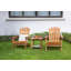 Ensemble de 2 chaises Adirondack en bois massif-493100004
