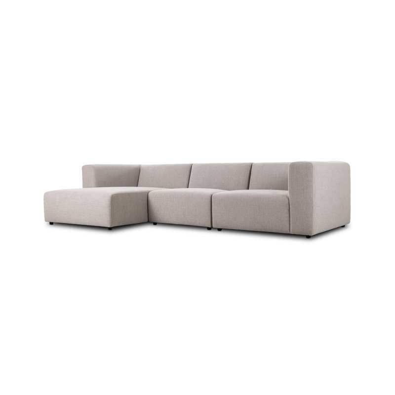 Lawndale 3PC LAF Sectional-Napa Sandstone, Left Hand Facing