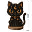 Figurine en bois noir pour chat