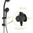 Multi Function Dual Shower Head - Shower System With 4.7" Rain Showerhead, 8-Function Hand Shower, Adjustable Slide Bar-126529137