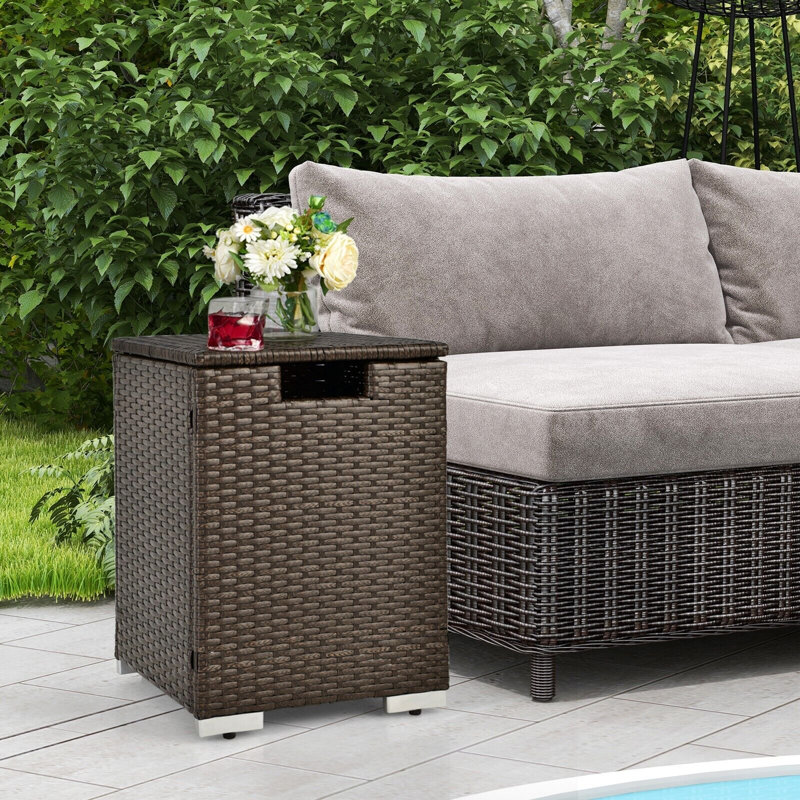 Ohanna 40cm x Wicker Propane Tank Cover
