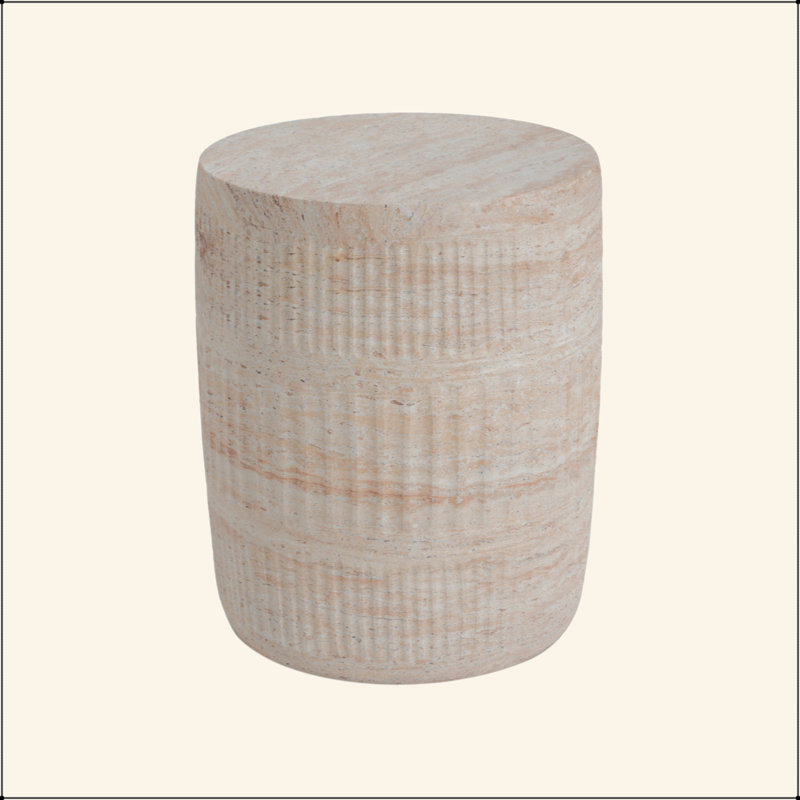 Outdoor/Indoor Lightweight Concrete Side Table