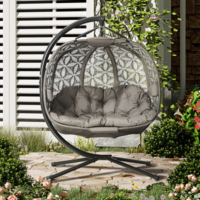 Hulmeville Double Egg Chair with Stand