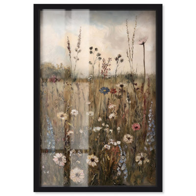 Champ de rêves oubliés II, art floral rétro par Art Remedy