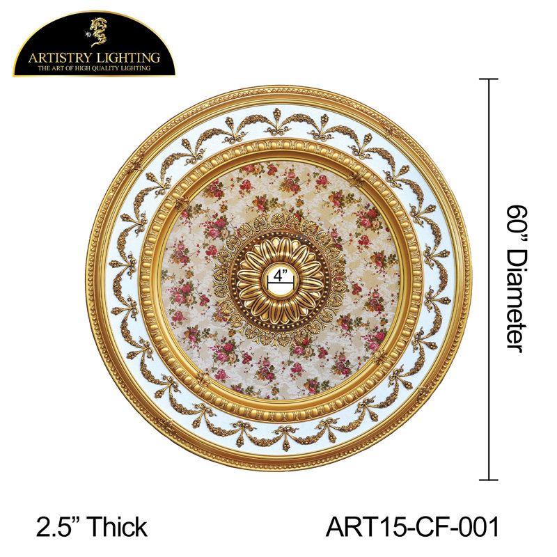 Médaillon de plafond rond rond