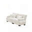 Luxueux canapé 2 places en chenille pour le salon, avec plusieurs coussins-374132458