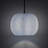 9.8"W Bella Glam Handblown Blue & White Globe Shade Pendant