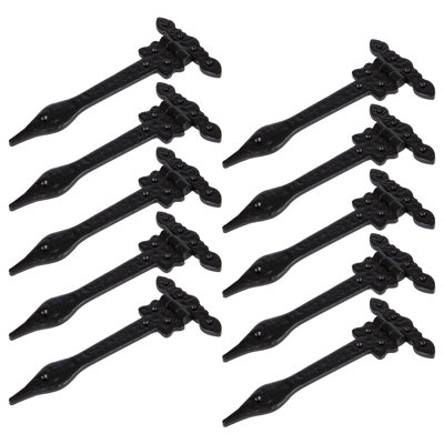 Hammer & Tongs - Ornate T-Hinge - W230mm - Black