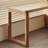 Burlywood Rectangular Solid Wood with 3 drawers desk-259120608