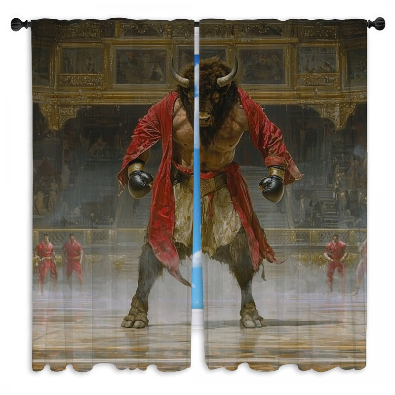 Rideaux Minotaur Warrior, L 20 po x L 52 po