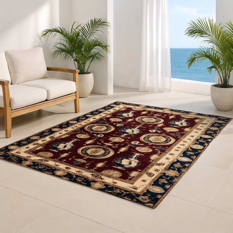 Tapis rouge français intérieur et extérieur, Rectangulaire 8 pi x 10 pi