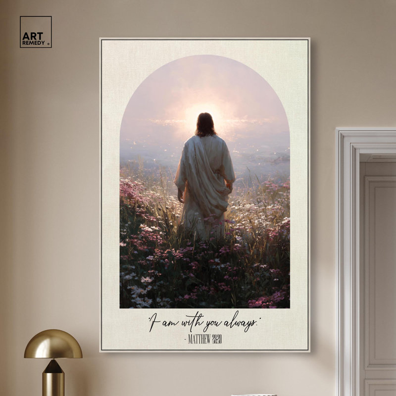 «With You Always», reproduction murale sur toile par Art Remedy, cadre noir, 10 x 15, Cadre argenté, H 55 po x l 37 po