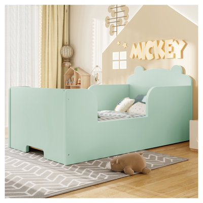 Structure de lit pour tout-petits en forme d'ours rose