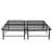 Black Metal Queen Bed Frame Mattress Foundation Bedroom Element Platform Base For Size, Foundation,-1834867861