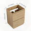 Meuble-lavabo autoportant avec tiroirs doubles facile à assembler-122478104
