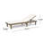 Morell Outdoor Acacia Chaise Lounge with Table-691625835-691608113