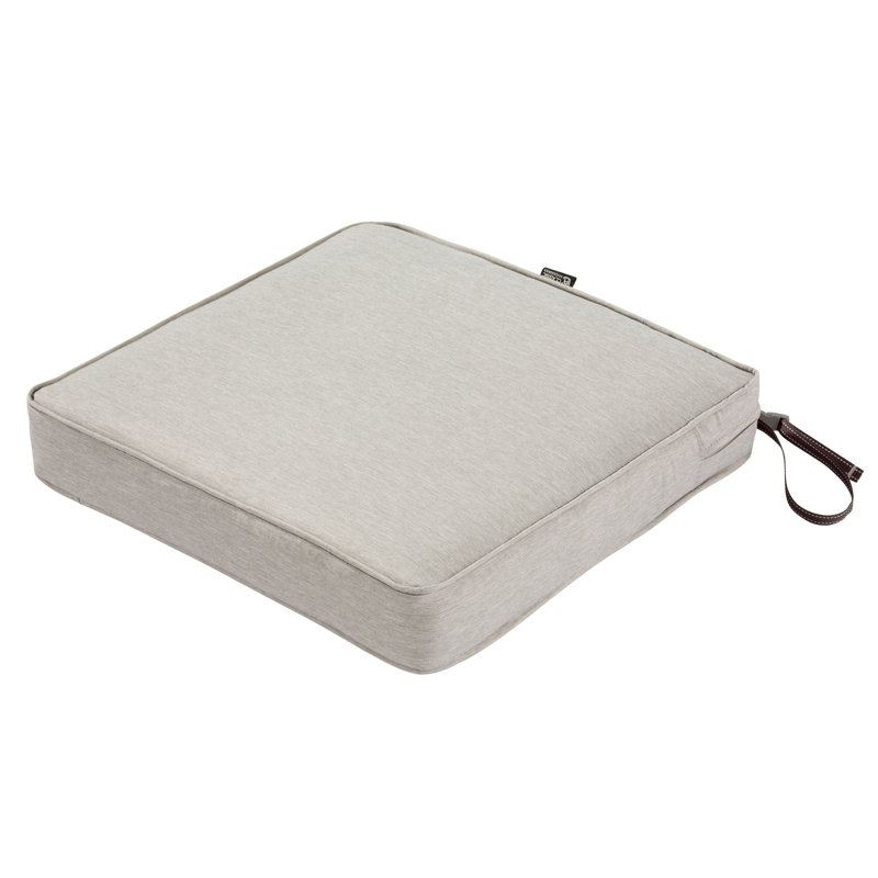 Pina Outdoor Dining Chair Seat Cushion, Heather Gray, 3" H x 19" W x 19" D