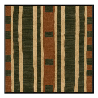 Machine Washable Botanical Brown Area Rug