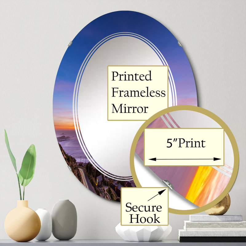 Miroir de salle de bain sans cadre, 30 po x 20 po