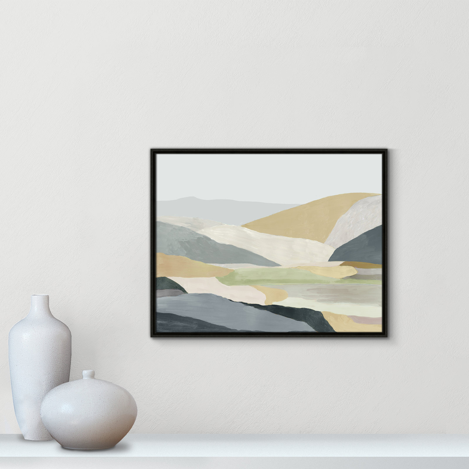 Blair "Warm Hills I" Painting, 23.5" H x 29.5" W x 2" D, Espresso Canvas