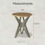 Cross Legs End Table-1777202352