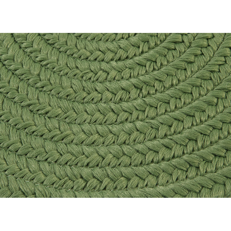 Tapis intérieur / extérieur Audryanna, Vert mousse, Ovale 7 pi x 9 pi