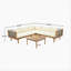 Ensemble de conversation modulaire avec coussins imperméables - Ensemble de canapés d'extérieur de qualité supérieure (coussins)-816705233