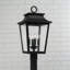 Lanterne murale d'extérieur 4 lumières l 12 "x H 23,75" avec verre ondulé-100662577