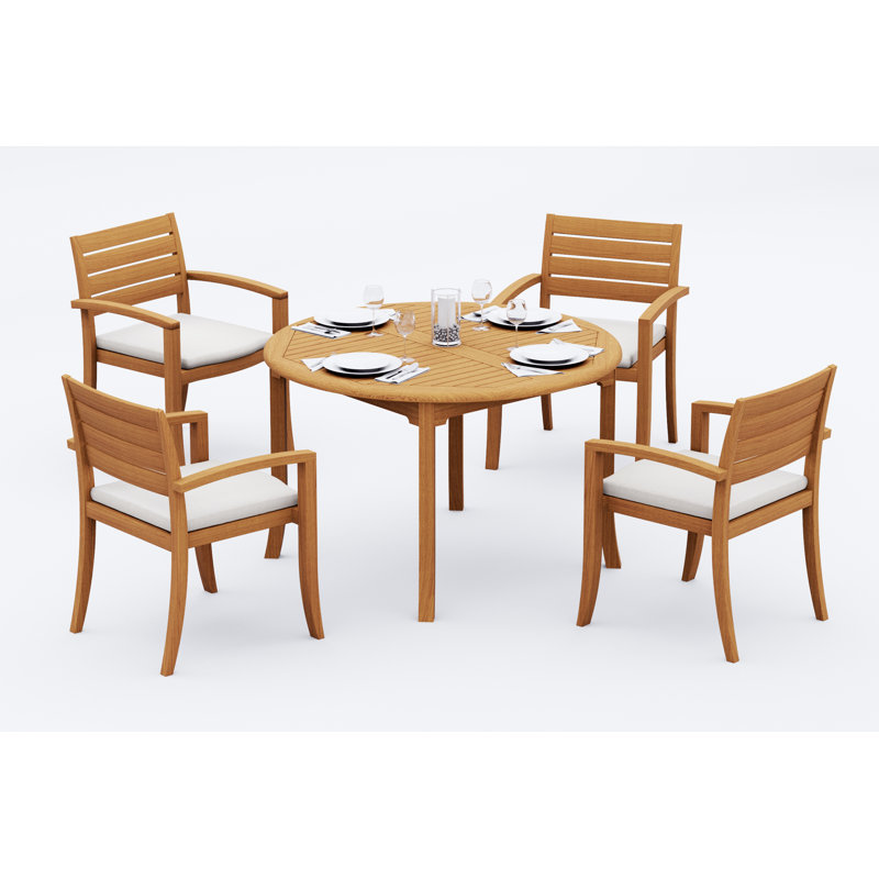Ensemble de table d'extérieur Alvarado, H 30,5 po x l 48 po x P 48 po, 4