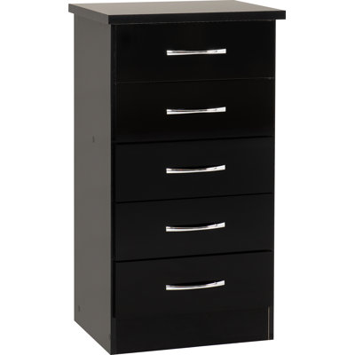 Nevada 5 Drawer Narrow Chest
