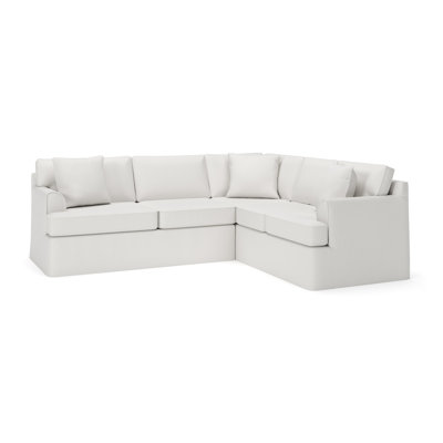 Conradina 2-Piece Slipcovered Sectional by Birch Lane