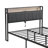 Size Metal Platform Bed Frame With Upholstery Storage Function Headboard  And USB LINER And Footboard , No Box Spring Needed, Large Under Bed Storage, Easy Assemble