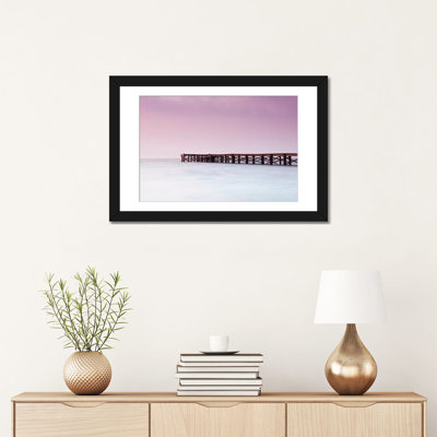 «Pink Pier», reproduction d'impression sur toile