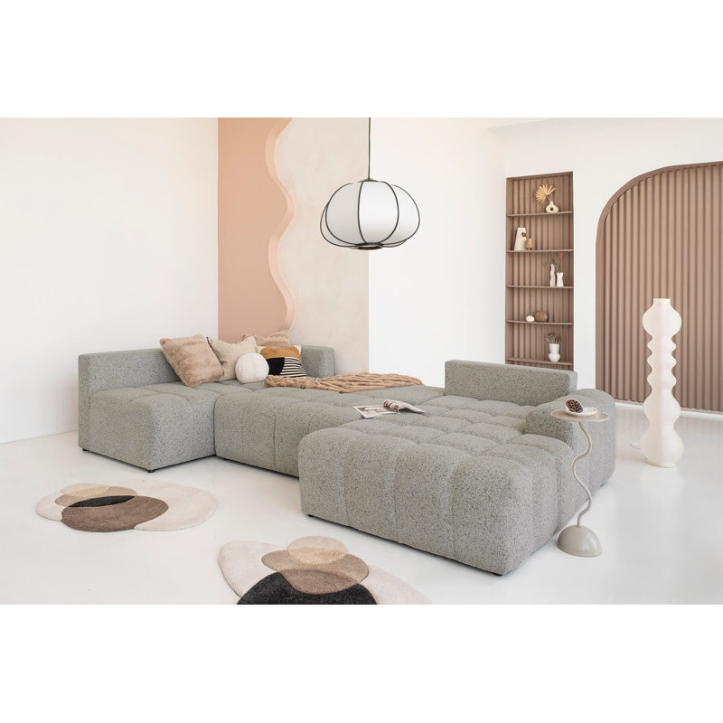 8 Seater Sofa Bed, Left -sided, in Grey