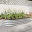 Ensemble de lit de jardin surélevé galvanisé 2 pièces pour légumes, fleurs et herbes, facile à assembler, résistant à la rouille et robuste-320354547