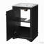 Meuble-lavabo de 20 po avec lavabo en céramique, porte à fermeture douce, tablette réglable-118677655