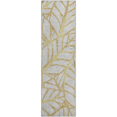 Premium Machine Washable Lisse Gold Rug