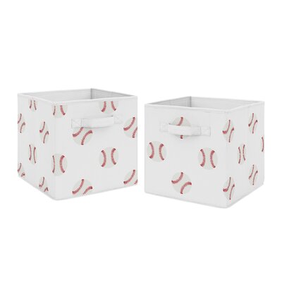 Sweet Jojo Designs Baseball Patch Fabric Bin & Reviews 