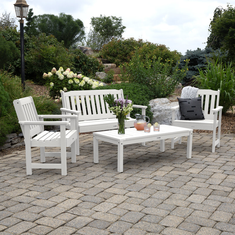Ensemble de conversation pour 4 personnes Anette, Blanc