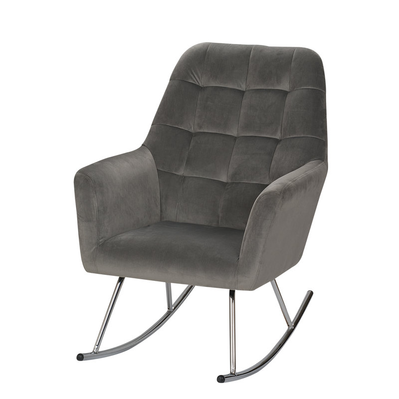 Chaise berçante Marcas, Gris