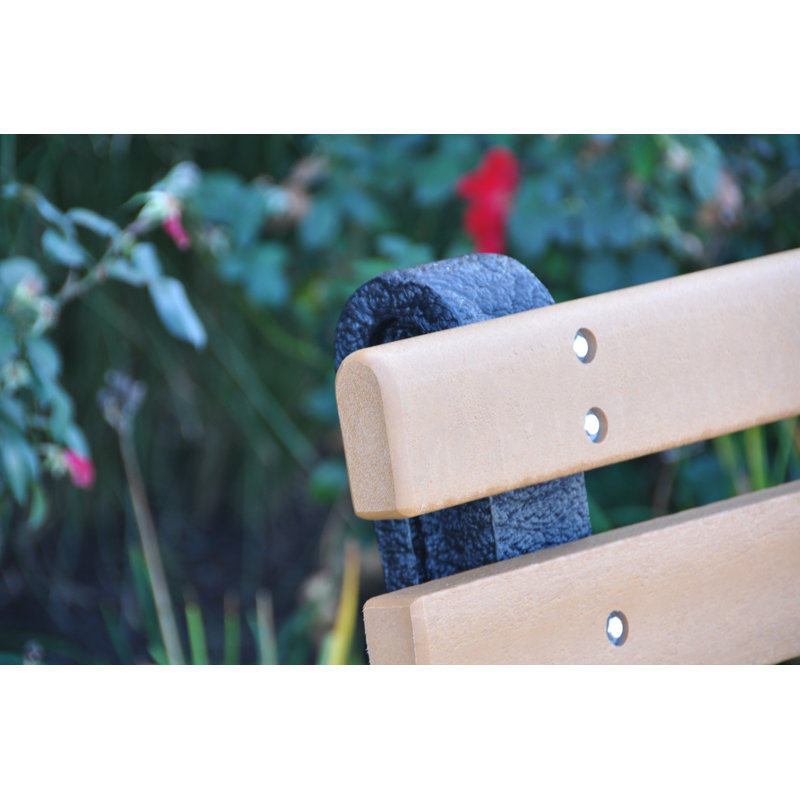 Banc de parc en plastique recyclé Wetzel, 8', Elite, Cèdre