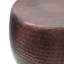 Table d'appoint martelée 19,5 x 16 pouces avec design global, peut être un petit tabouret ou un repose-pieds, en fer, table brun + bronze, idéale pour les jardinières et comme brun + bronze, design
