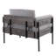Chaise d'appoint en métal, bois et tissu-1578859566-1578859729