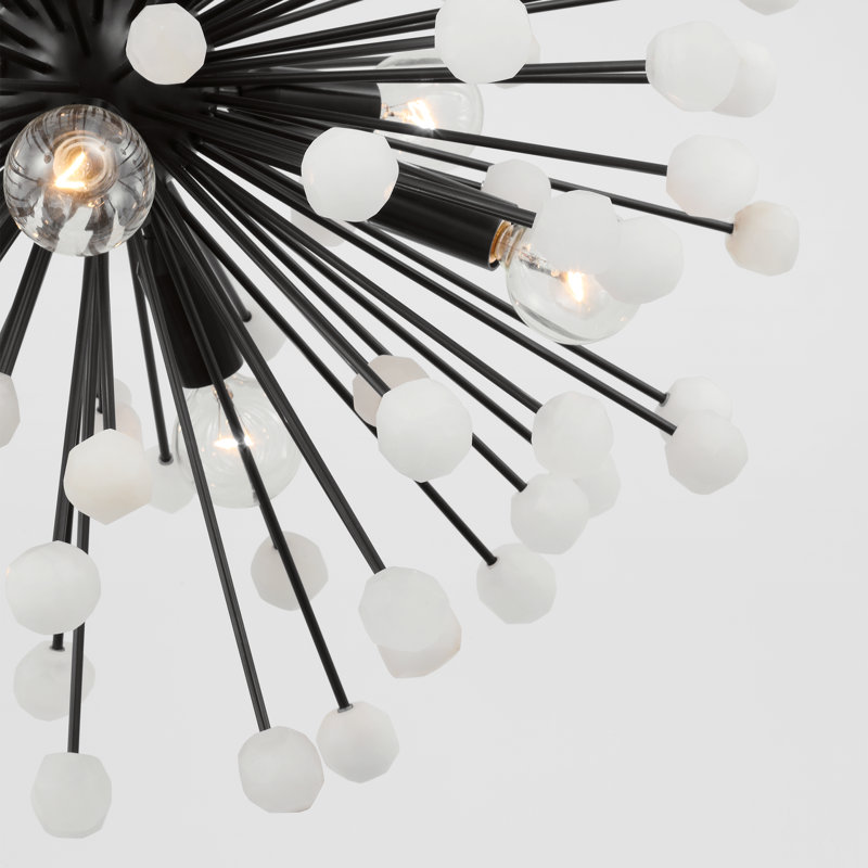 Lys 12 - Light Solid Brass Chandelier by Suzanne Kasler